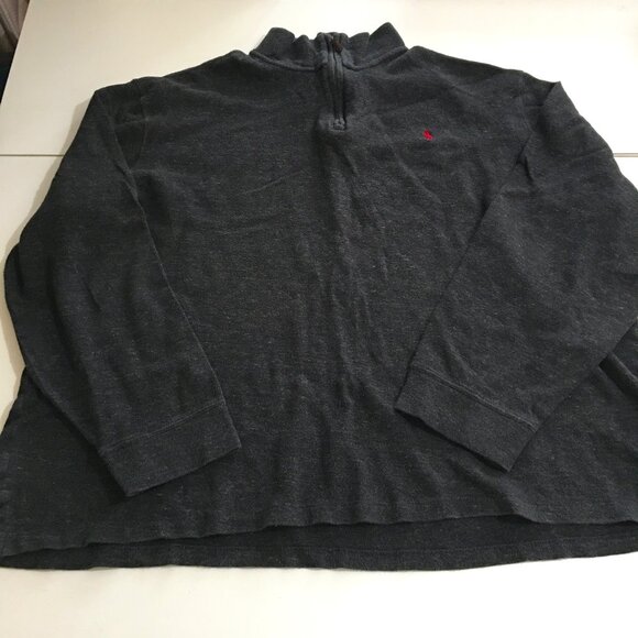 Polo Ralph Lauren Estate Rib Mens 2XL Gray Sweatshirt Pullover 1/4 Zip - Picture 1 of 7